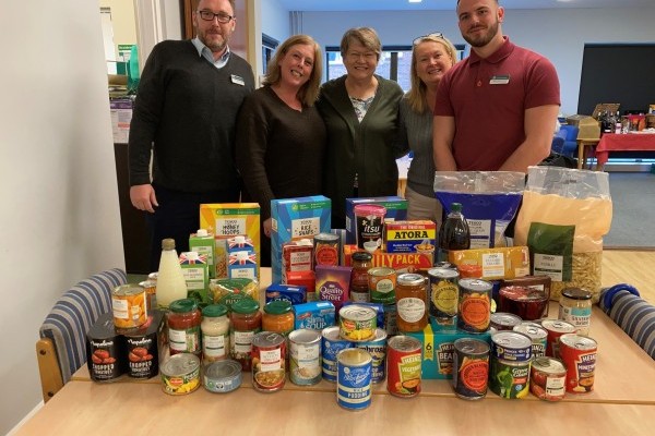 Brampton Manor Care Home Deliver Donations to Newmarket Day Centre Food Bank