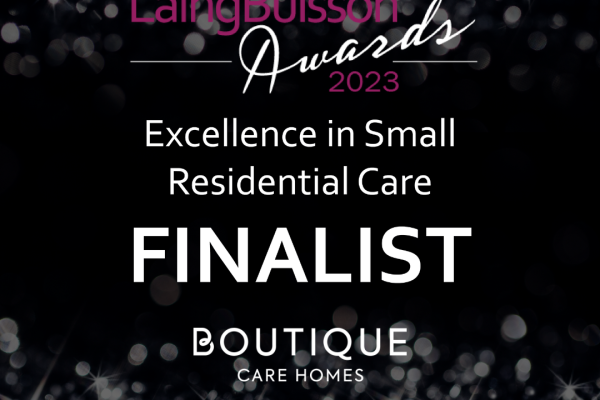 Boutique Care Homes Finalists at the LaingBuisson Awards 2023
