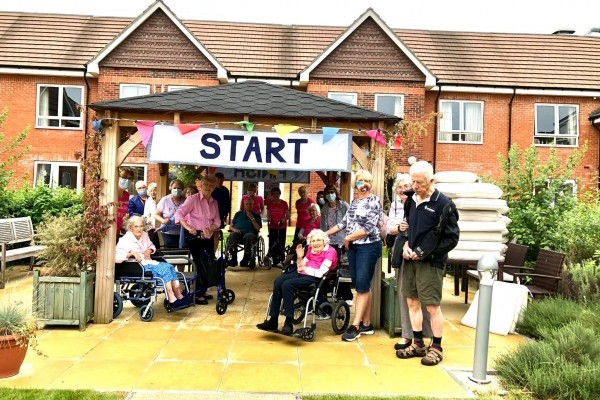 Fundraising for Dementia Awareness charity at The Burlington Care Home