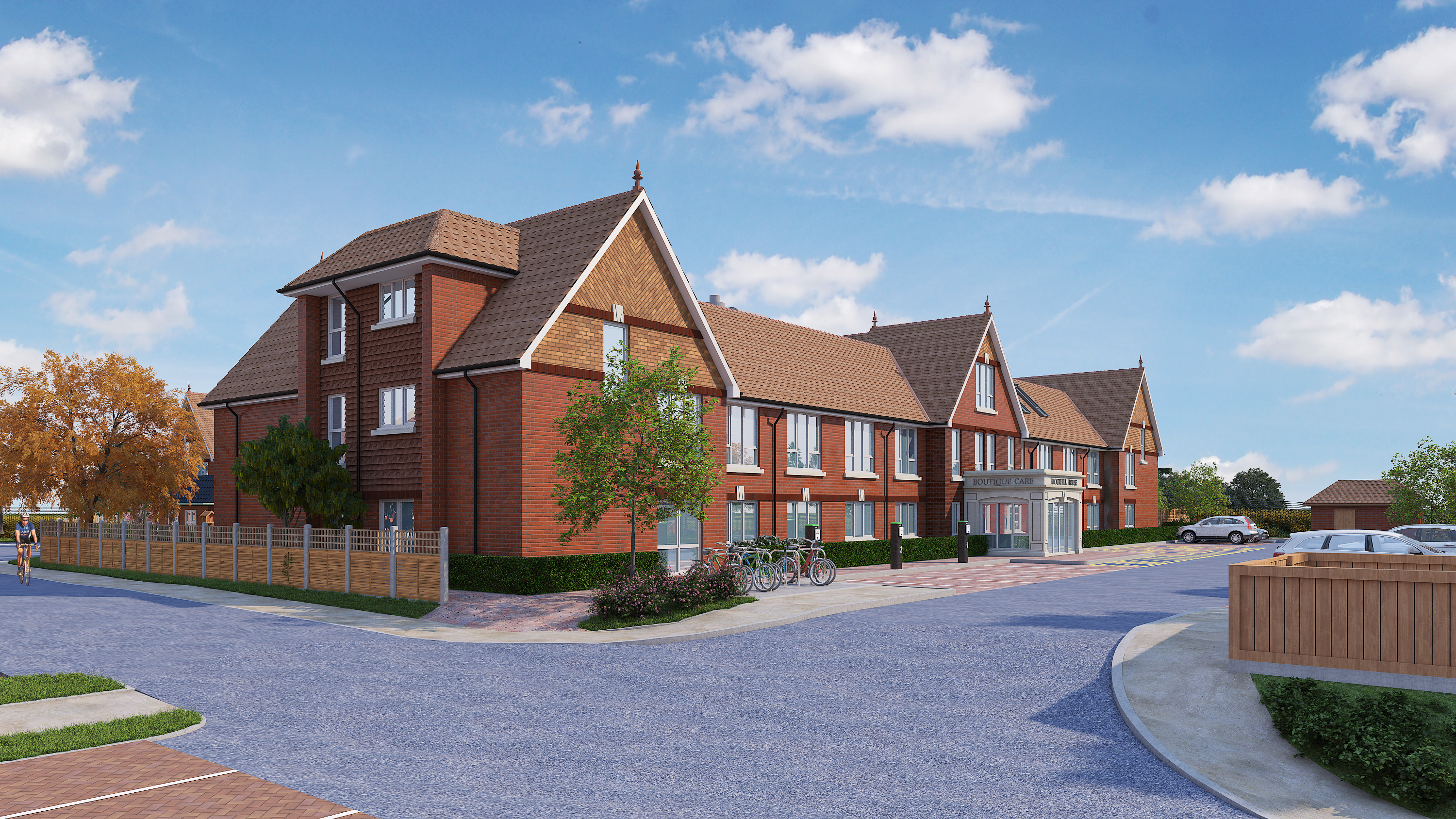 CGI of new Boutique Care Homes site in Hythe