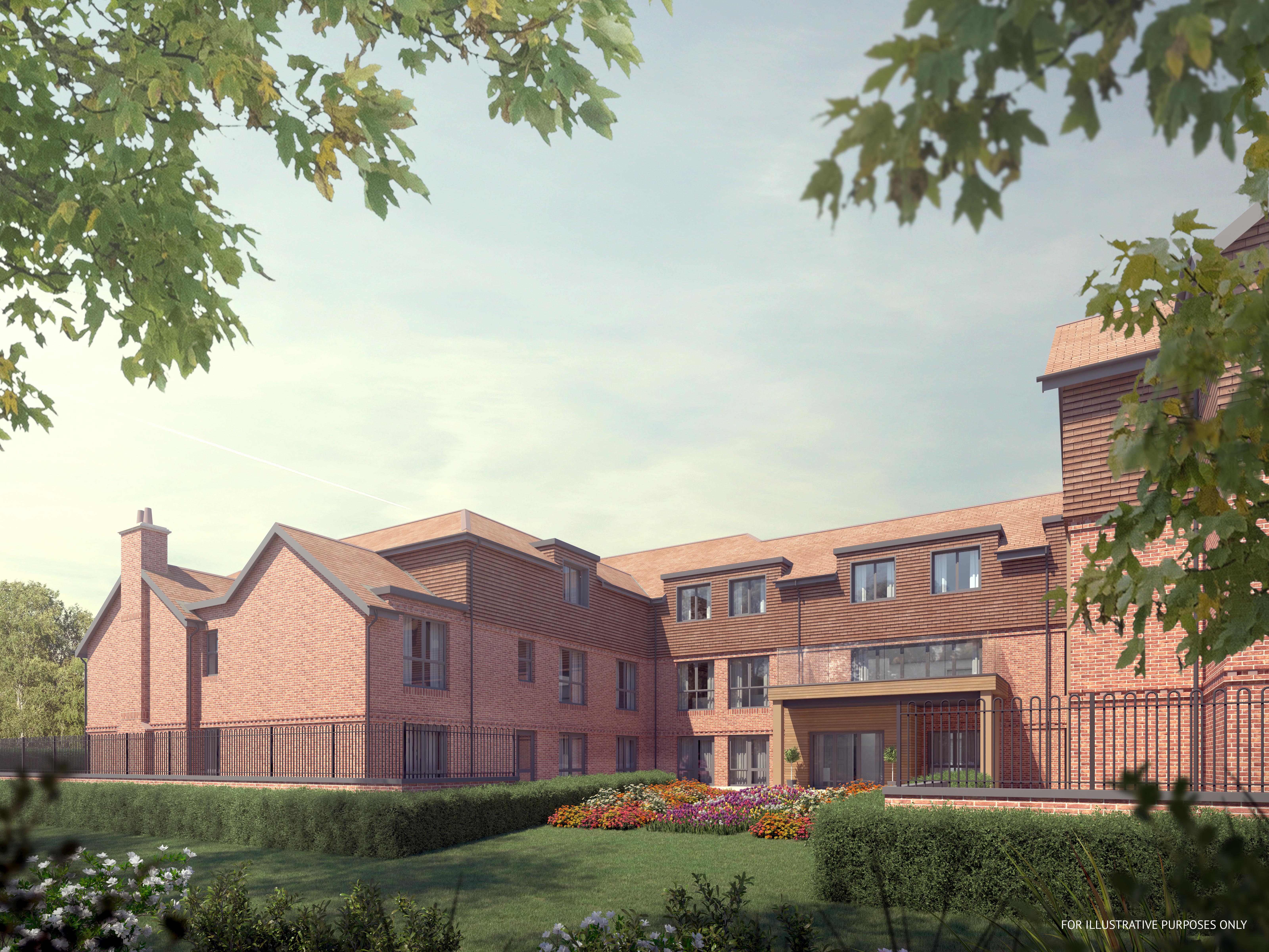 CGI of new Boutique Care Homes site in Hampshire