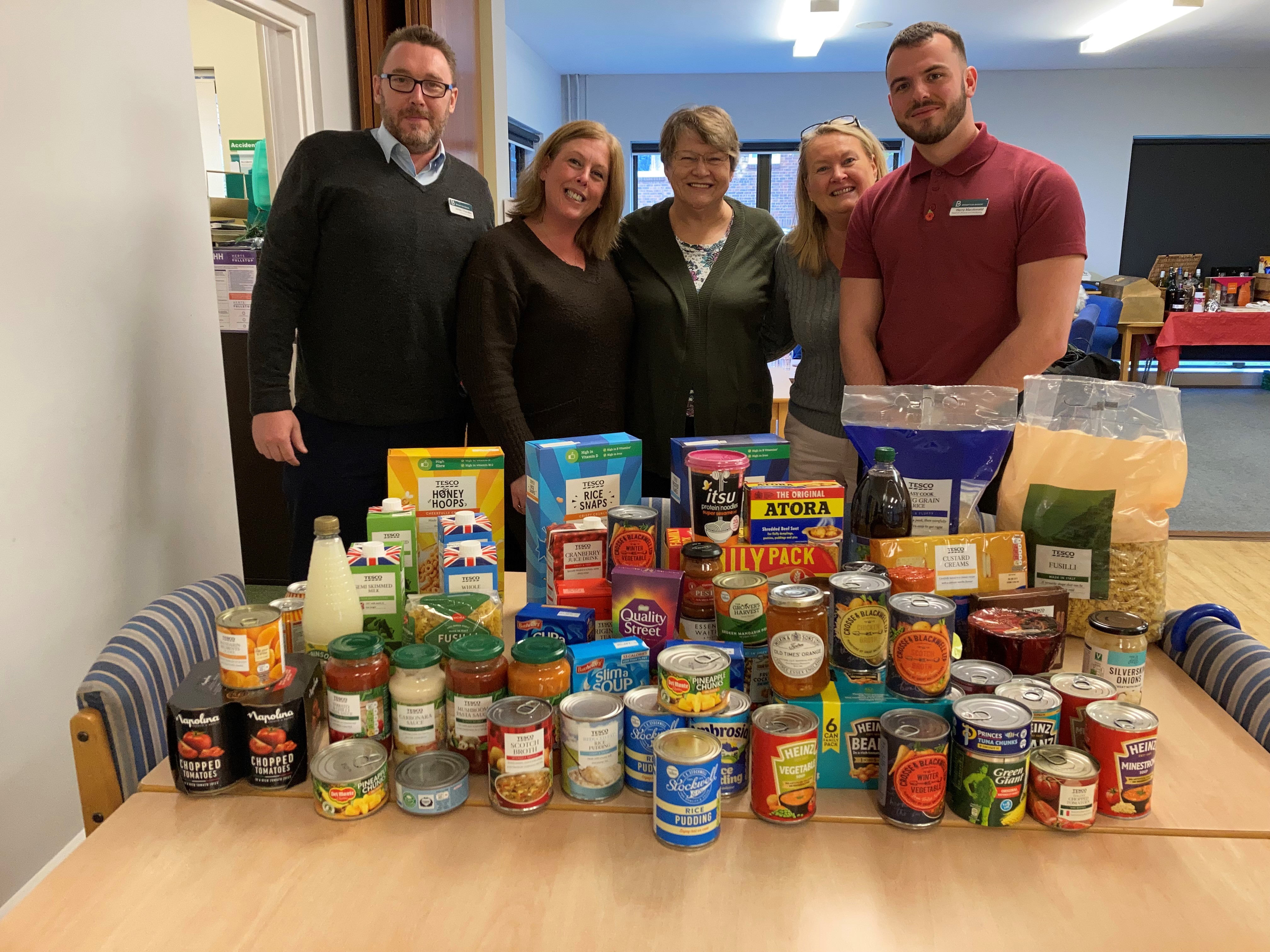 Brampton Manor donates to local food bank.