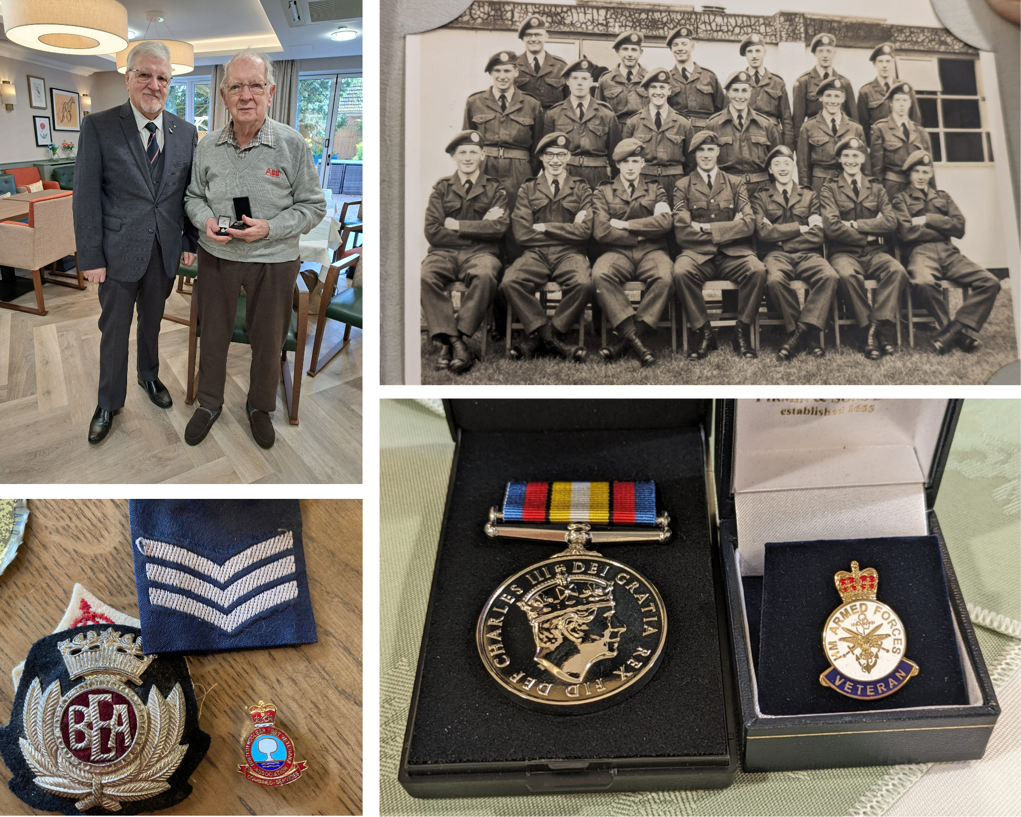 Collage of Peter Powney-Jones - Nuclear Test Medal