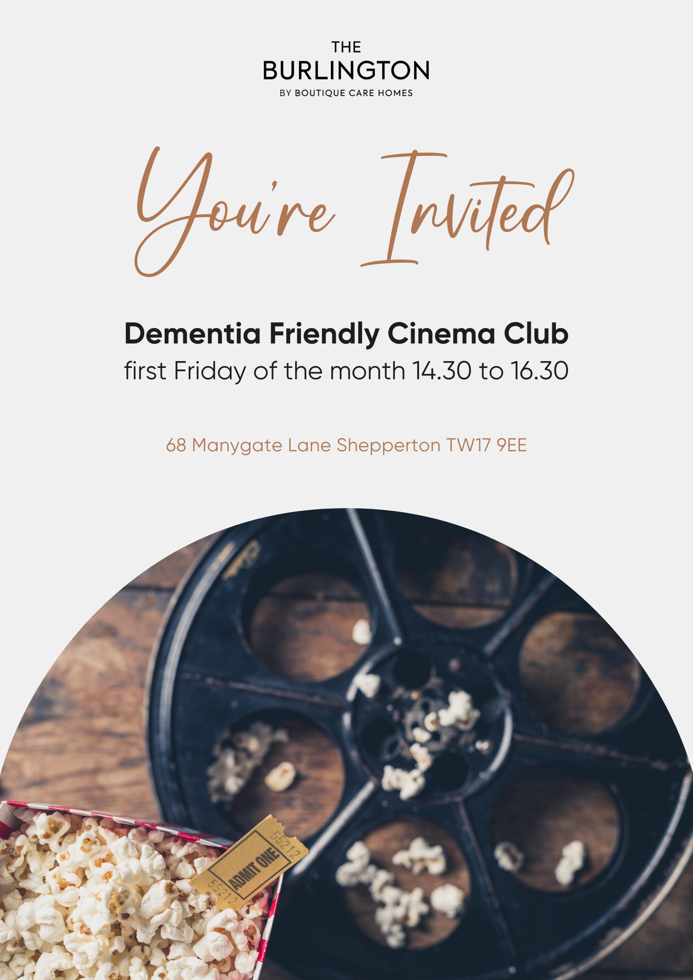 Dementia Friendly Cinema Club Launches at The Burlington.