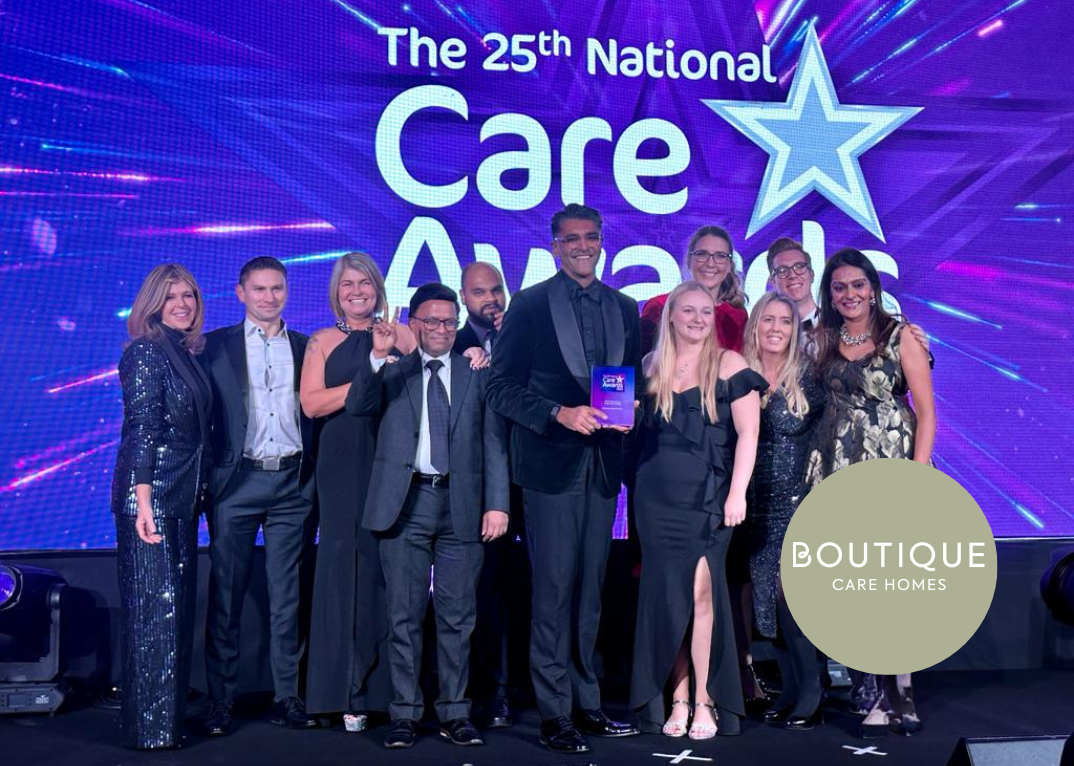 Boutique Care Homes Crowned Care Home Group (Small) of the Year at 25th National Care Awards