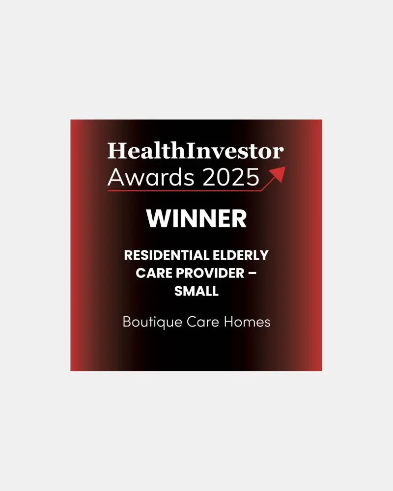 Residential Elderly Care Provider of the Year – Small Group, Health Investor Awards 2025