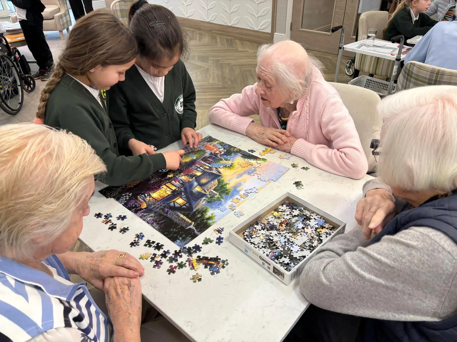 Schoolchildren Bring World Puzzle Day Magic to The Burlington