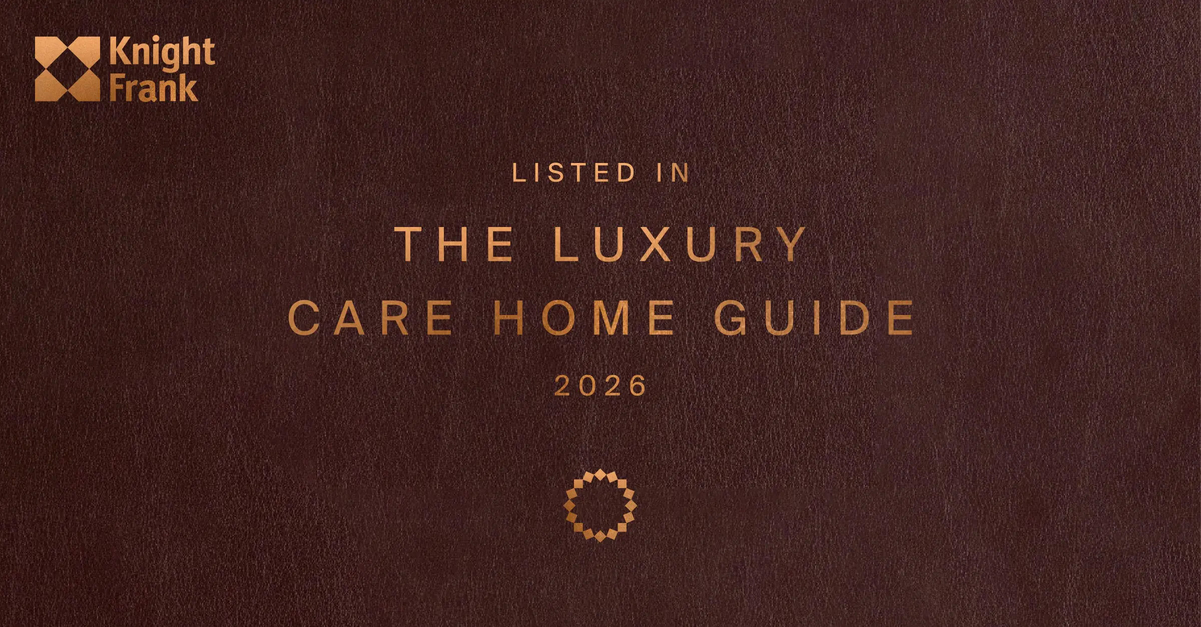 Chartwell House Featured in Prestigious Knight Frank Luxury Care Home Guide 2026