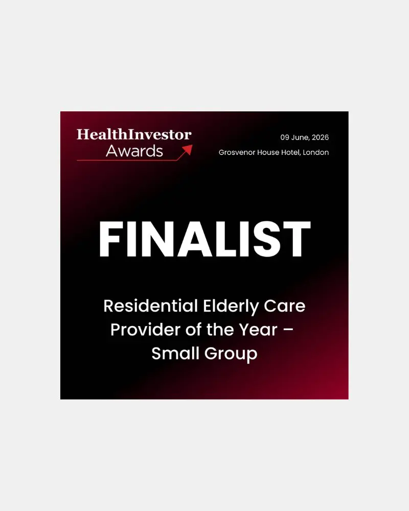 Residential Elderly Care Provider of the Year – Small Group, Health Investor Awards 2026