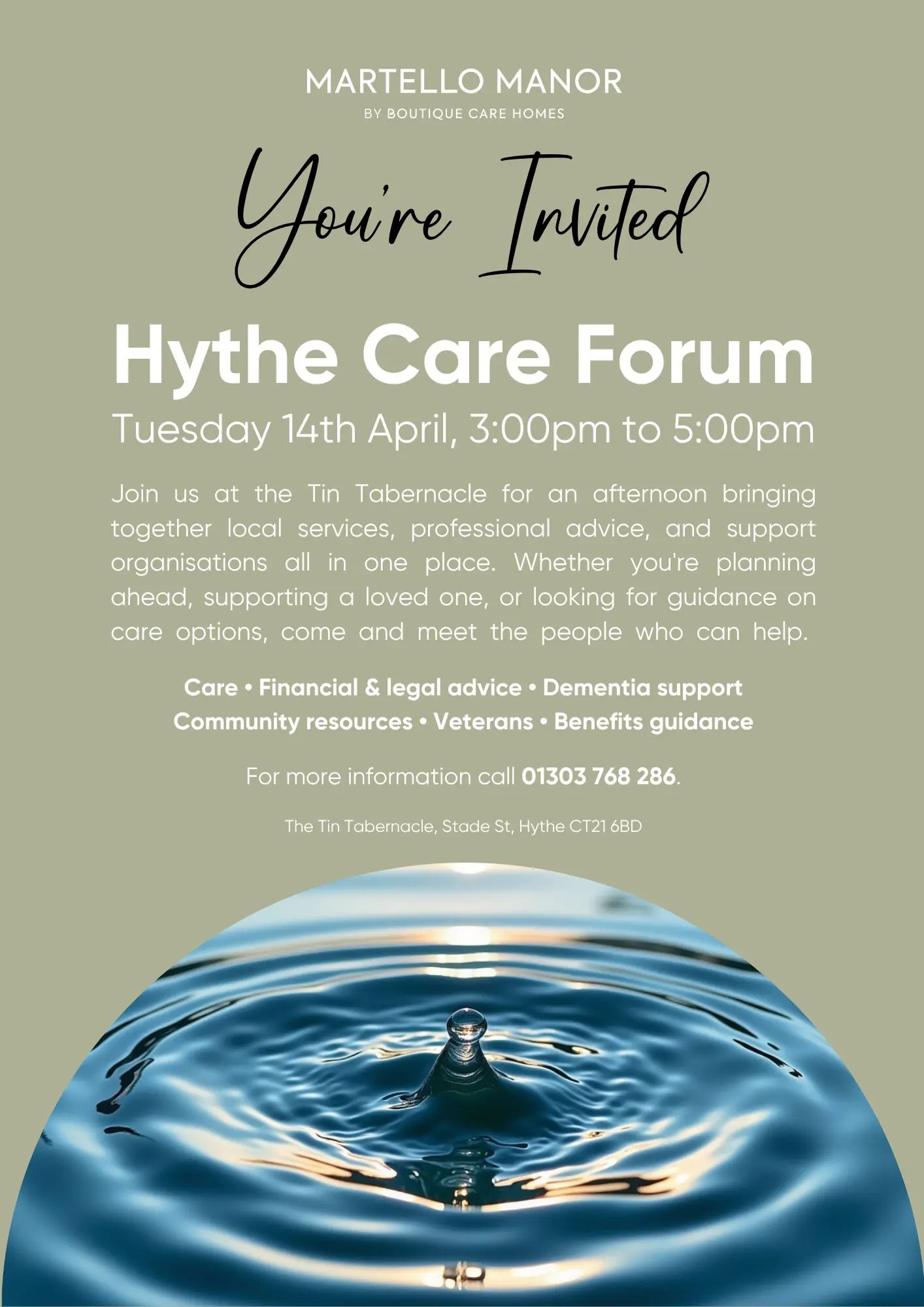 Martello Manor To Host Hythe Care Forum