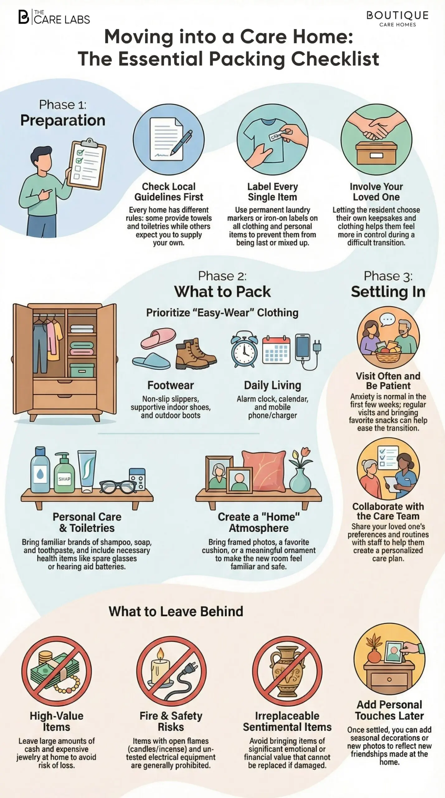 Moving into a care home: the essential packing checklist