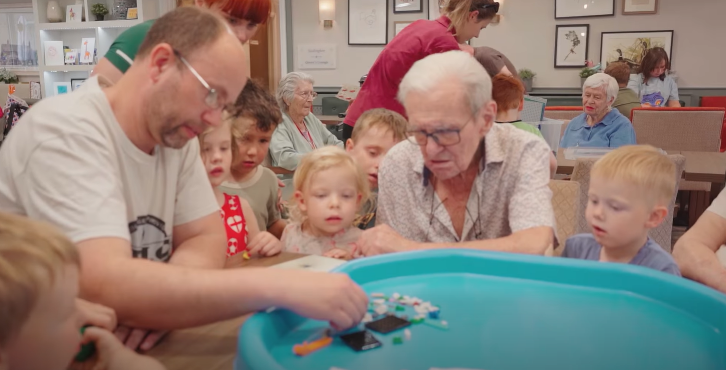 Young and Old United by Lego for the World Cup