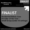 RCH | Awards Image | Residential Elderly Care Finalists Logo