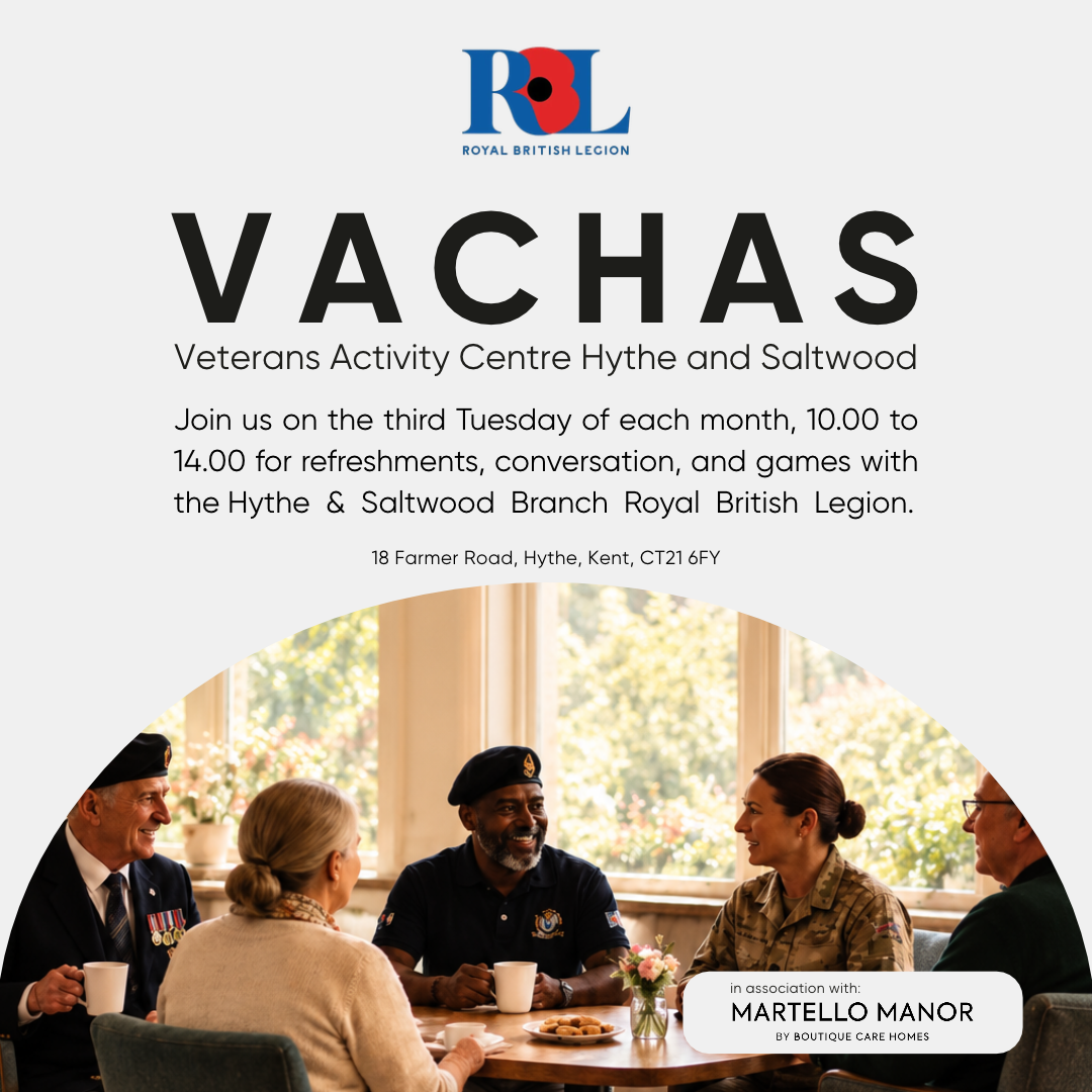 VACHAS: Veterans Activity Centre Hythe and Saltwood 2026 /2027